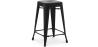 Buy Bar Stool Bistrot Metalix Industrial Design Metal - 60 cm - New Edition Black 60122 home delivery