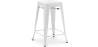 Buy Bar Stool Bistrot Metalix Industrial Design Metal - 60 cm - New Edition White 60122 with a guarantee