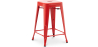 Buy Bar Stool Bistrot Metalix Industrial Design Metal - 60 cm - New Edition Red 60122 - prices