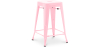 Buy Bar Stool Bistrot Metalix Industrial Design Metal - 60 cm - New Edition Pink 60122 in the United Kingdom