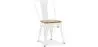 Buy Dining Chair Bistrot Metalix Industrial Metal and Light Wood - New Edition White 60123 - prices