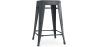 Buy Bar Stool Bistrot Metalix Industrial Design Metal - 60 cm - New Edition Dark grey 60122 in the United Kingdom