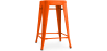 Buy Bar Stool Bistrot Metalix Industrial Design Metal - 60 cm - New Edition Orange 60122 with a guarantee