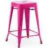 Buy Bar Stool - Industrial Design - 60cm - New Edition - Metalix Fuchsia 60122 in the United Kingdom