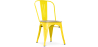 Buy Dining Chair Bistrot Metalix Industrial Metal and Light Wood - New Edition Yellow 60123 at MyFaktory