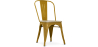 Buy Dining Chair Bistrot Metalix Industrial Metal and Light Wood - New Edition Gold 60123 home delivery