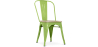 Buy Dining Chair Bistrot Metalix Industrial Metal and Light Wood - New Edition Light green 60123 - in the UK