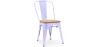 Buy Dining Chair Bistrot Metalix Industrial Metal and Light Wood - New Edition Lavander 60123 at MyFaktory