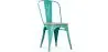 Buy Dining Chair Bistrot Metalix Industrial Metal and Light Wood - New Edition Pastel green 60123 - in the UK