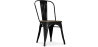 Buy Dining Chair Bistrot Metalix Industrial Metal and Dark Wood - New Edition Black 60124 - prices