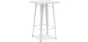 Buy Bar Table Bistrot Metalix industrial Metal - 100cm- New Edition White 60127 - prices