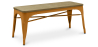 Buy Bench Bistrot Metalix Industrial Metal and Light Wood - New Edition Gold 60131 at MyFaktory