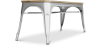 Buy Bench Bistrot Metalix Industrial Metal and Light Wood - New Edition Steel 60131 with a guarantee
