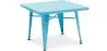 Buy Kid Table Bistrot Metalix Industrial Metal - New Edition Turquoise 60135 - in the UK