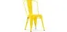 Buy Dining chair Bistrot Metalix industrial Metal - New Edition Yellow 60136 - in the UK