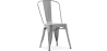 Buy Dining chair Bistrot Metalix industrial Metal - New Edition Light grey 60136 in the United Kingdom
