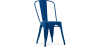Buy Dining chair Bistrot Metalix industrial Metal - New Edition Dark blue 60136 - in the UK
