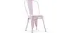 Buy Dining chair Bistrot Metalix industrial Metal - New Edition Pastel pink 60136 in the United Kingdom