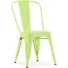 Buy Dining chair Bistrot Metalix industrial Metal - New Edition Pastel yellow 60136 at MyFaktory