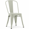 Buy Dining chair Bistrot Metalix industrial Metal - New Edition Pale green 60136 - in the UK