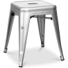Buy Industrial Design Stool - 45cm - New Edition - Metalix Silver 60139 - in the UK