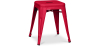 Buy Industrial Design Stool - 45cm - New Edition - Metalix Red 60139 in the United Kingdom