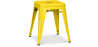 Buy Industrial Design Stool - 45cm - New Edition - Metalix Yellow 60139 home delivery