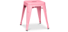 Buy Industrial Design Stool - 45cm - New Edition - Metalix Pink 60139 in the United Kingdom