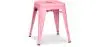 Buy Industrial Design Stool - 45cm - New Edition - Metalix Pink 60139 in the United Kingdom