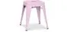 Buy Industrial Design Stool - 45cm - New Edition - Metalix Pastel pink 60139 at MyFaktory