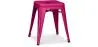 Buy Industrial Design Stool - 45cm - New Edition - Metalix Fuchsia 60139 - in the UK