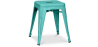 Buy Industrial Design Stool - 45cm - New Edition - Metalix Pastel green 60139 - prices