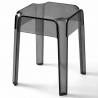 Buy Stool  Victoire - 47cm - Design Transparent Light grey 29572 - prices