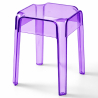 Buy Stool  Victoire - 47cm - Design Transparent Mauve 29572 in the United Kingdom