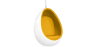 Buy Suspension Ele Chair Style - White Exterior - Fabric Yellow 16504 - prices