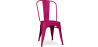 Buy Dining chair Bistrot Metalix industrial Matte Metal - New Edition Fuchsia 60147 in the United Kingdom