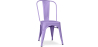 Buy Dining chair Bistrot Metalix industrial Matte Metal - New Edition Pastel Purple 60147 in the United Kingdom
