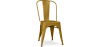 Buy Dining chair Bistrot Metalix industrial Matte Metal - New Edition Gold 60147 home delivery