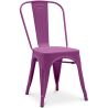 Buy Dining chair Bistrot Metalix industrial Matte Metal - New Edition Purple 60147 with a guarantee