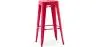 Buy Bar Stool – Industrial Style – Steel – 76 cm – Metalix Red 60148 home delivery
