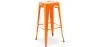 Buy Bar Stool – Industrial Style – Steel – 76 cm – Metalix Orange 60148 in the United Kingdom