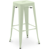 Buy Bar Stool – Industrial Style – Steel – 76 cm – Metalix Pale green 60148 in the United Kingdom