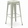 Buy Bar Stool – Industrial Style – Steel – 76 cm – Metalix Pale green 60148 in the United Kingdom