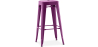 Buy Bar Stool - Industrial Design - 76cm - Metalix Purple 60148 - in the UK