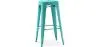 Buy Bar Stool – Industrial Style – Steel – 76 cm – Metalix Pastel green 60148 at MyFaktory