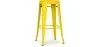 Buy Bar Stool - Industrial Design - 76cm - New Edition- Metalix Yellow 60149 in the United Kingdom