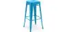 Buy Bar Stool - Industrial Design - 76cm - New Edition- Metalix Turquoise 60149 - in the UK