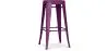 Buy Bar Stool - Industrial Design - 76cm - New Edition- Metalix Purple 60149 in the United Kingdom