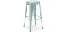 Buy Bar Stool - Industrial Design - 76cm - New Edition- Metalix Pale green 60149 in the United Kingdom