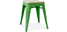 Buy Stool Bistrot Metalix Industrial Metal and Light Wood - 45 cm - New Edition Green 60153 home delivery
